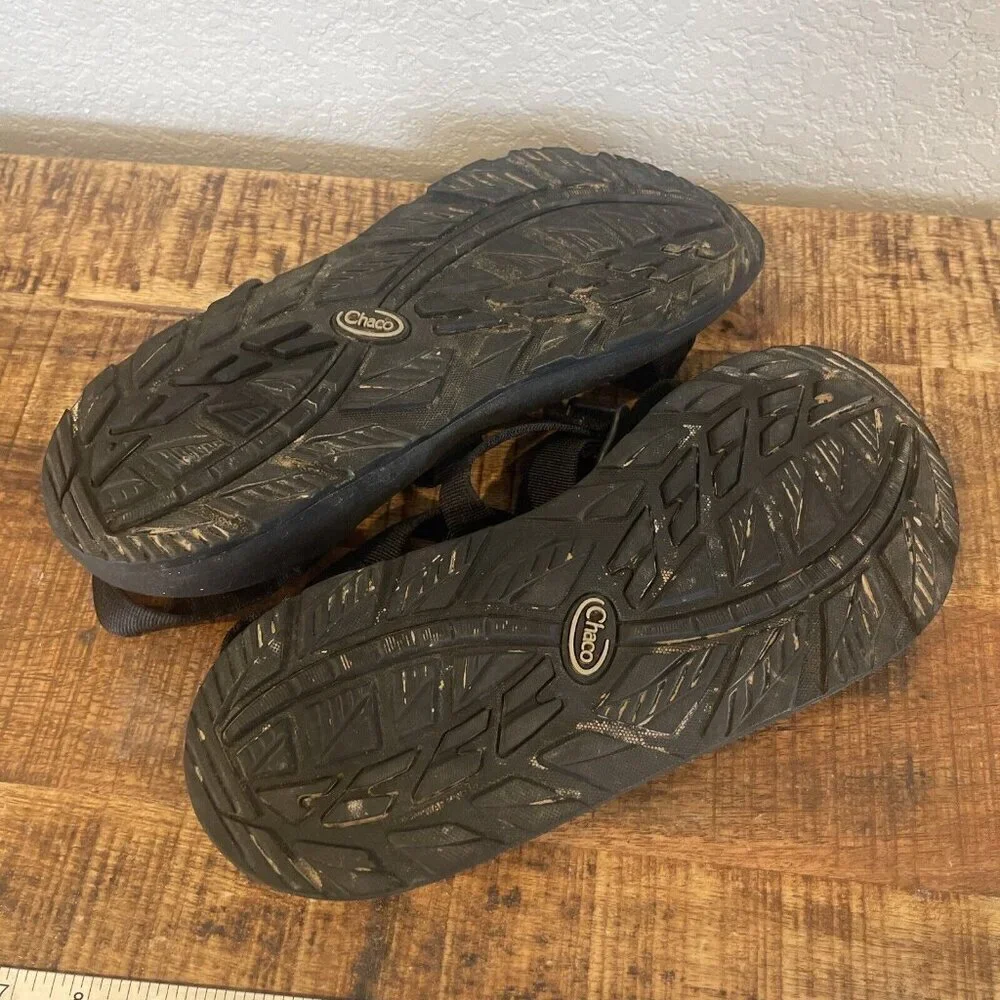 Chaco Men's Z Cloud Adjustable Strap Hiking River Sandals Size 12 Black